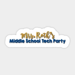 Middle School Tech Party Sticker